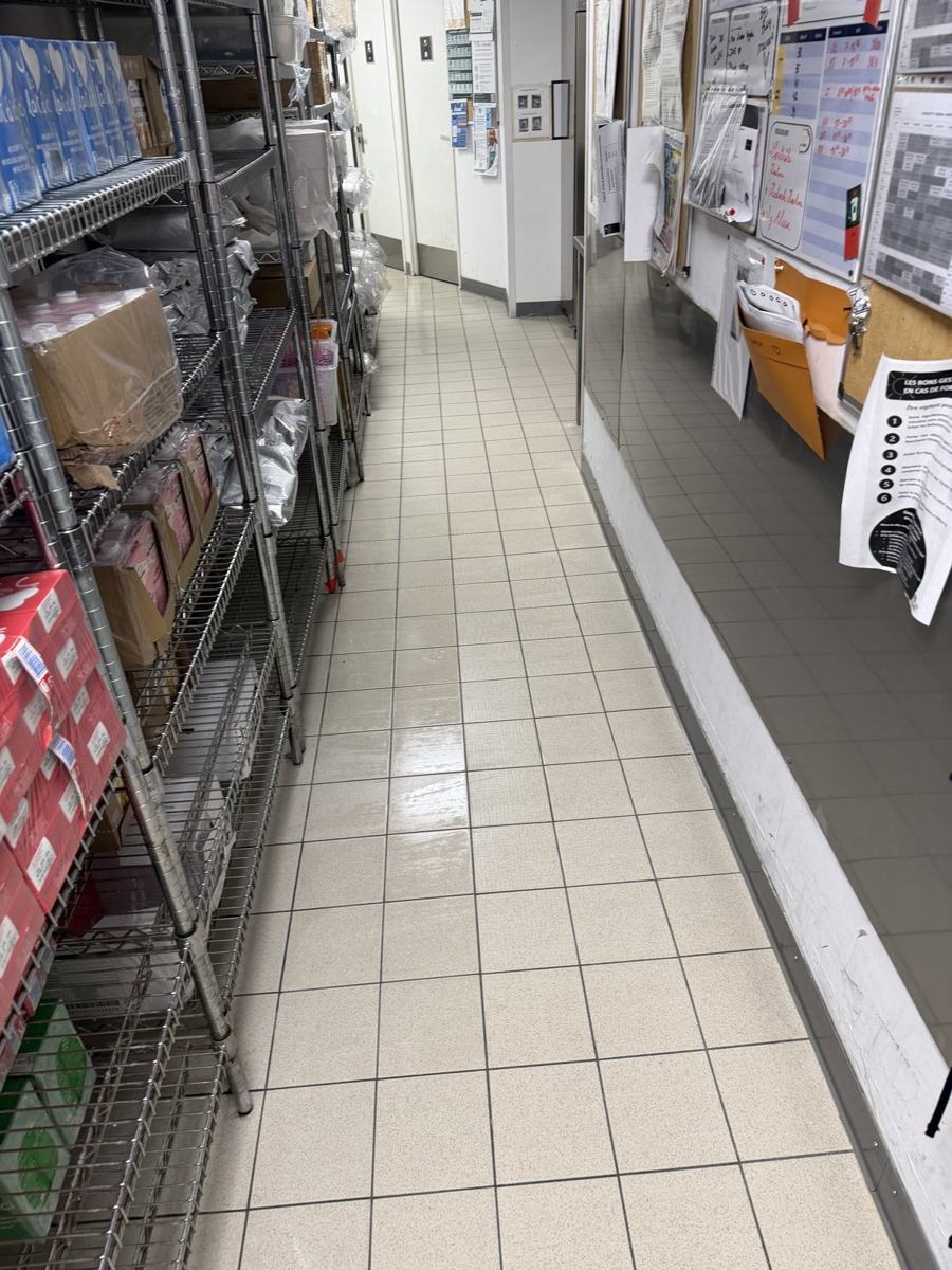 Réserve de restaurant après intervention RPS